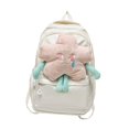 thumbnail image 2 of Mochila Escolar Para Mujer, Mochila Escolar Con Cremallera, Para Adolescentes Y Niñas, Color Blanco, 2 of 8