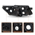 thumbnail image 4 of For 2009-2018 Dodge Journey Headlamp Chrome Clear Replacement Set Headlight L&R, 4 of 14