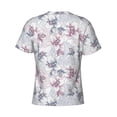 thumbnail image 6 of Vsdgher Lilies Flowers Print Men's Dry Fit Mesh Athletic Shirts Moisture Wicking Tennis T-Shirt Tops, 6 of 9