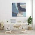 thumbnail image 2 of Stupell Industries Arrangement of Coastal Shapes Geometric Abstraction Blue Grey Abstract Painting Gallery Wrapped Canvas Print Wall Art, 36 x 36, 2 of 6