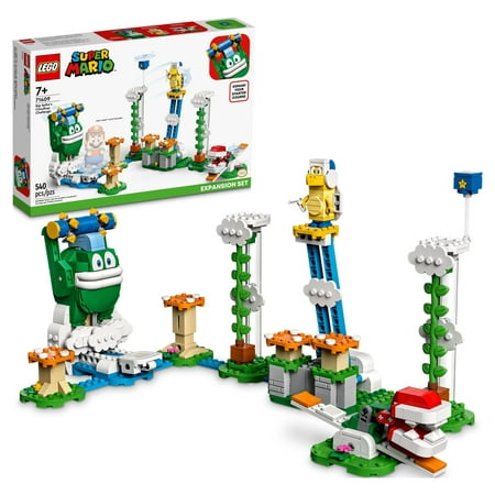 LEGO Super Mario Big Spike’s Cloudtop Challenge Expansion Set 71409, Collectible Toy for Kids with 3 Figures including Boomerang Bro and Piranha Plant