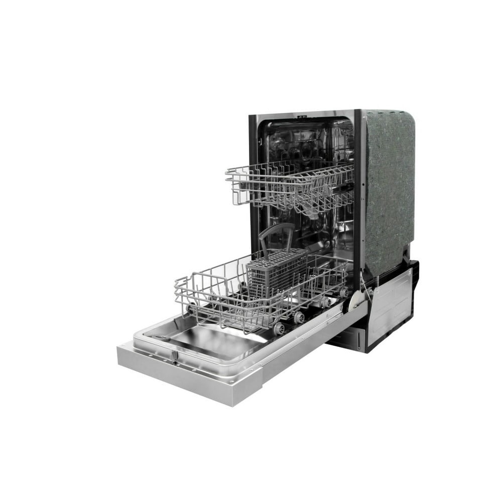 Sunpentown 18" Built-In Dishwasher with Heated Drying, Energy Star, White, SD-9254W
