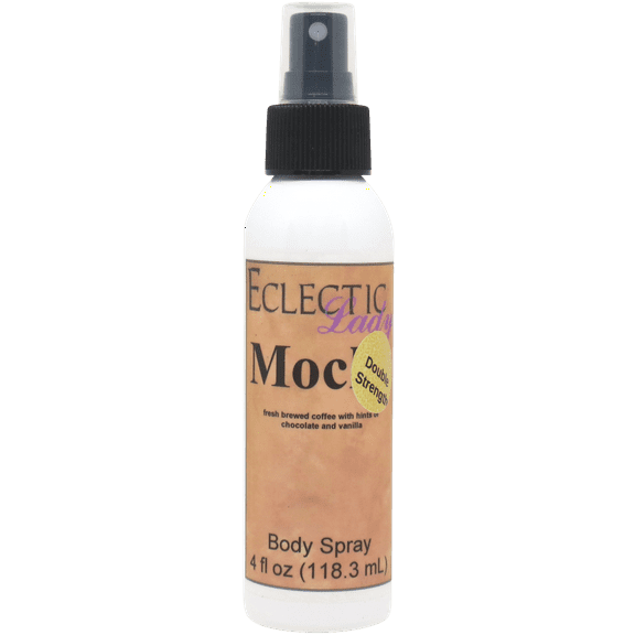 Mocha Body Spray, Eclectic Lady, Hydrating Mist, Unisex (Double Strength), 8 oz