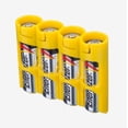 thumbnail image 1 of Storacell by Powerpax Caddy de Rangement pour Piles Slimline AA, Jaune - Contient 4 Piles (Non Incluses), 1 of 3