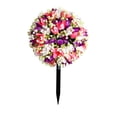thumbnail image 2 of Fake Tree, Rose Ball Tree, Outdoor Decoration, Simulation Flower, High Grade Plastic, Shape, No Maintenance, Multicolor, 40x25 cm, 2 of 7