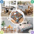 thumbnail image 4 of Pioneer Flower Floral Print Pattern Square Tablecloth, Waterproof Wipeable Spillproof Washable Table Cover for Home Kitchen Party and Daily Decor 52"x52", 4 of 6