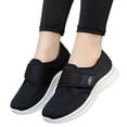 thumbnail image 7 of Women's Orthopedic Shoes Fashion Walking Shoes Wide Width Breathable Lightweight Mesh Shoes Comfortable Sole Sneakers Ankle Strap Casual Footwear Black 8.5 [EU-41], 7 of 7