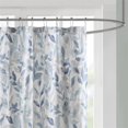 thumbnail image 3 of Madison Park Essentials Sofia Rideau de Douche Imprimé Botanique en Polyester Bleu, 3 of 5