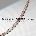 thumbnail image 3 of Hundred Viper 900 Carbon Fibre Strung Badminton Racket with Full Racket Cover (White/Red) | for Intermediate Players | 79 Grams | Maximum String Tension - 32lbs, 3 of 6