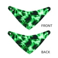thumbnail image 3 of Naloa Green Tie Dye Dog Bandana Large and Small-Dog Scarf Bib Handkerchief Accessories for Dogs and Cats(S-L)-Medium, 3 of 5