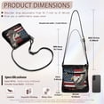 thumbnail image 7 of LedBack American Flag Eagle Print Women Crossbody Satchel Bag Leather Hobo Purse with Adjustable Shoulder Strap, Portable Shoulder Handbag Purse Sling Messenger Bag, 7 of 7