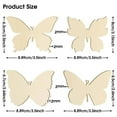 thumbnail image 4 of 48pcs Butterfly Unfinished Wooden Blank Slices Cutouts for DIY Painting Tags Wood Pieces Embellishments Home Decorations, 4 of 8