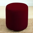 thumbnail image 5 of tamizeot Housse Extensible pour Repose-Pieds Housse de Repose-Pieds Protecteur Bas Rouge Vin Élastique avec Housse de Chaise Ronde Rouge Vin 25-32cm, 5 of 5