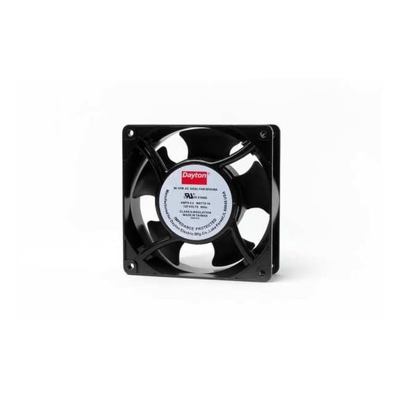Dayton Standard Square Axial Fan, 120V AC, Aluminum, 4 11/16 in W. 55VD38