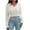 White, variant on Fesfesfes Women Sweater V-neck Short Sweater Women Sweater Loose Fall And Winter Long-sleeved Sweater Fall And Winter New Tops on