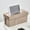 🍀Brown_New#186, variant on Power Strip Storage Box, Cable Management Organizer with Large Capacity Stackable Design and Phone Stand Slot, Plastic Cord Concealer 12.6 x 5.91 x 5.71 in