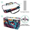 thumbnail image 4 of Graffiti Premium Oxford Cloth Picnic Basket - Reusable, Foldable, Large Capacity Storage Box, Ideal Storage Bin or Shopping Basket for Outdoor Adventures, 4 of 7