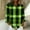 Green, variant on FDGIU Women's Dressy Casual Plaid Blouse - Long Sleeve Button-Down for Office & Fall Outfits