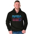 thumbnail image 5 of Vaporwave NASA Worm Logo Shuttle Hoodie Sweatshirt Women Men Brisco Brands S, 5 of 6