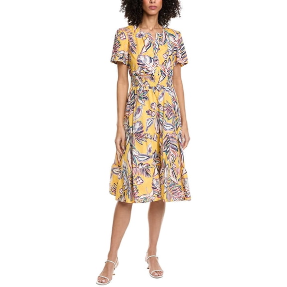 Nanette Nanette Lepore womens Short Sleeve Maxi Dress, xs, Yellow