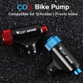 thumbnail image 2 of Bike Pump,Mountain Road Bike Pressure Hand Pump Bike Pump Tube Pressure Hand Inflator Bike Super Tire Inflation Air Inflator Mountain Portable Pump Alloy Co2 Tire Pump Air Pump Super Tire, 2 of 7