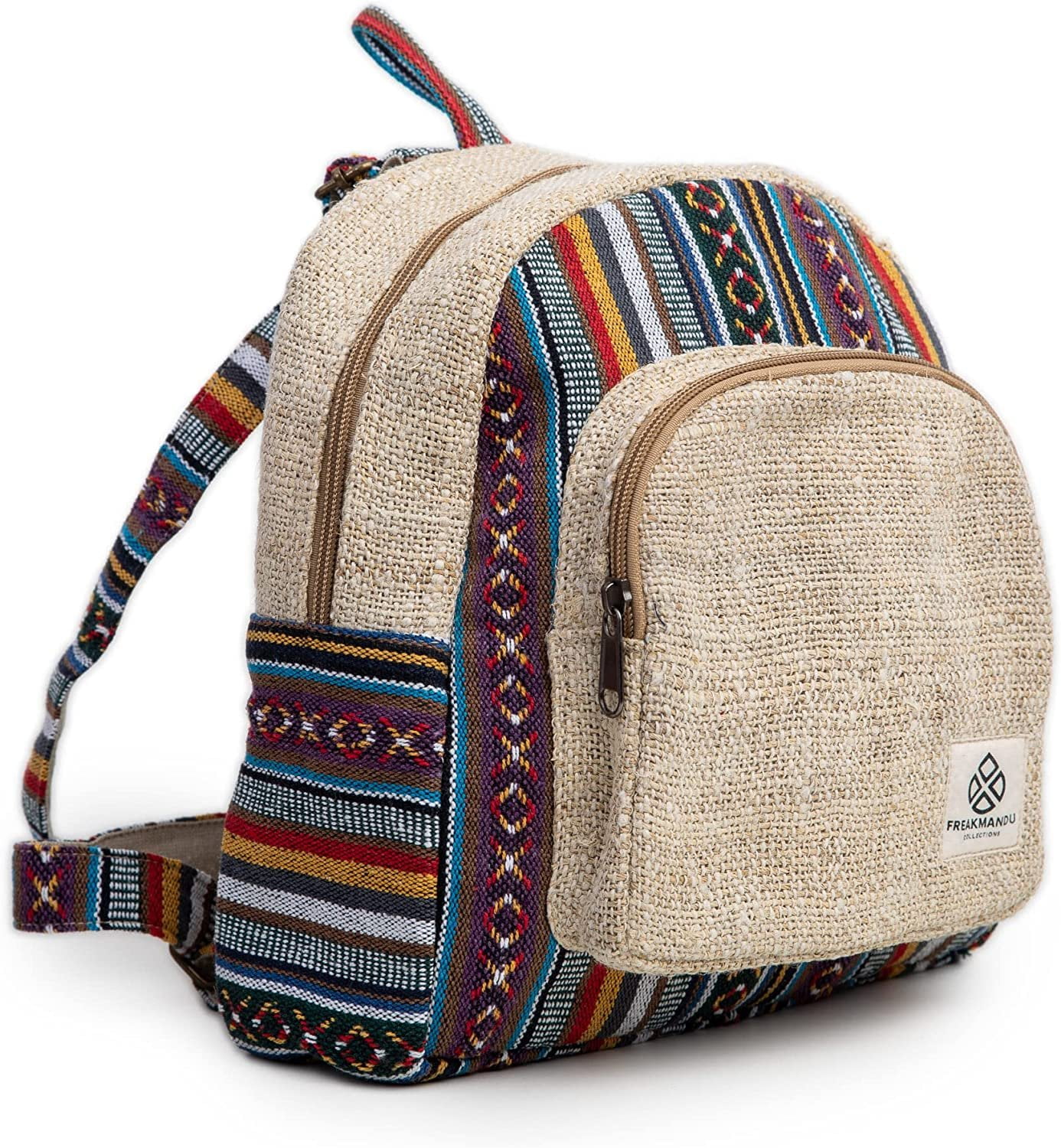 Mini Hemp Backpack Bag - Boho Eco Friendly Unisex Rustic Durable by ...