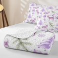 thumbnail image 4 of Erosebridal Watercolor Reindeer Quilt Full, Christmas Tree Full Bedspread Sets, White Plum, 3 Pieces, 1 Coverlet and 2 Pillowcases, 4 of 7