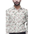 thumbnail image 2 of BESTMAN Men Slim FitÂ&nbsp;Shirts Button Down For Boys Long Sleeve PrintedÂ&nbsp;Shirt, 2 of 5