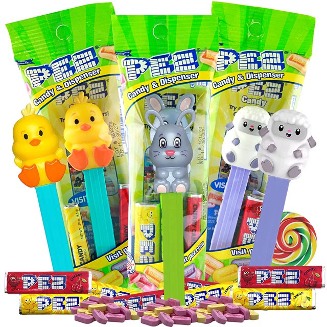 2023 Dispensadores de Pez con rollos de recarga de sabores variados, carcasas de Pascua, paquete de 3 esquí esquí Gafas de esquí