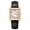 Gold, variant on Dress Watches for Men, Fashion Leather Watch with Day & Date Calendar, Square Stainless Steel Case, Japanese Quartz Movement, Waterproof, Classic Men's Analog Wristwatch, White