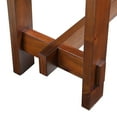 thumbnail image 7 of 52 inch Sofa Table with 3 Drawers, Narrow Long Console Table with Solid Wood Legs, Modern Entryway Table with Storage for Living Room, Cherry, 7 of 7