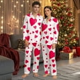 thumbnail image 4 of SJLDQY Valentines Women's Pajamas Set 2 Peice Pjs Set for Women Valentine's Day Love Heart Graphic Long Sleeve Pajama Tops Pants Soft Comfy Homewear Sleepwear Outfits, 4 of 6
