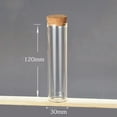 thumbnail image 4 of U8MO 15ml ~ 60ml Cork Stopper Glass Vial Jars Test Tube Bottle Crafts Diameter 30 mm-14# 50ml Plastic (pink/black/w..., 4 of 9