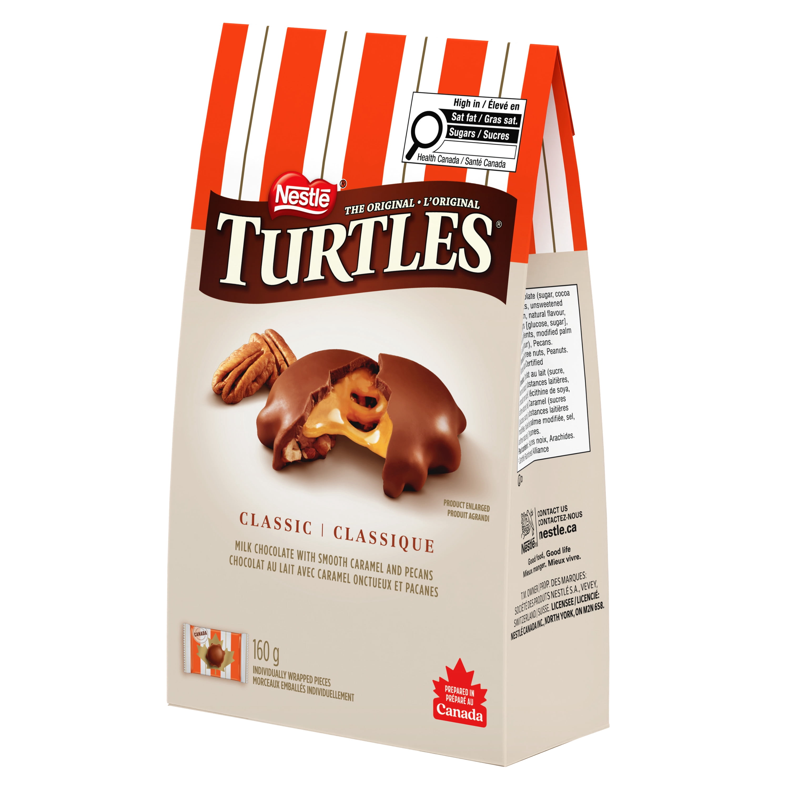 Turtles Classic Recipe Chocolates Share Bag, 160 g
