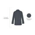 thumbnail image 5 of Panda Uniform by HeedFit Men's 31" Lab Coat Custom Fit, XS, Charcoal, 5 of 6