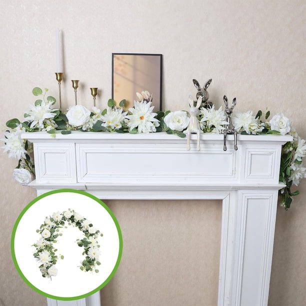 CaiYueKe Artificial Vines Greenery Garland Faux Eucalyptus Leaf Vine Wedding Arch Backdrop Party Home Decor Hanging Fake Plants for Wall Decorations
