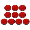 thumbnail image 1 of Unique Bargains 10 Pcs Rond Stick-on Sécurité Rayon Réflecteur Réfléchissant Auto-Adhésif pour Moto Vélo Vélo Rouge, 1 of 6