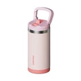 thumbnail image 2 of SURFVEN 12 oz Stainless Steel Double Wall Insulated Water Bottle with Flip-up Straw Lid, Pink, 2 of 10