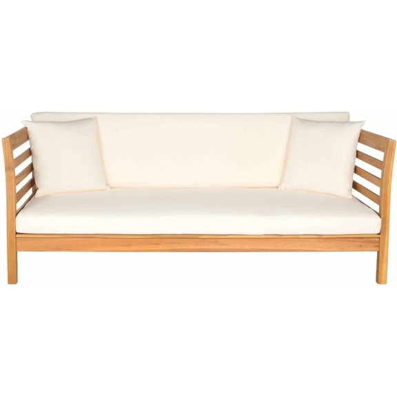 Safavieh Patio Malibu Modern Outdoor Day Bed with Throw Pillows