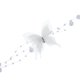 thumbnail image 4 of Ofertas Únicas 1 Pc Collar Choker Delicado Mariposa Perla Corbata Envuélvete Alrededor de la Muñeca Pulsera Blanca, 4 of 6