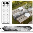 thumbnail image 3 of Marble Crack Table Runner Linen Burlap Table Runner 90 Inches Long Black Marbe Stone Modern Minimalist Dresser Scarves for Kitchen Island Coffee Dining Room Party Wedding Holiday Decoration 13"x90", 3 of 8