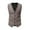 Coffee, variant on IROINNID Men's V-Neck Sleeveless Stripes Loose Single-breasted Vest Gilet Fit Breathable Business Streetwear Jacket