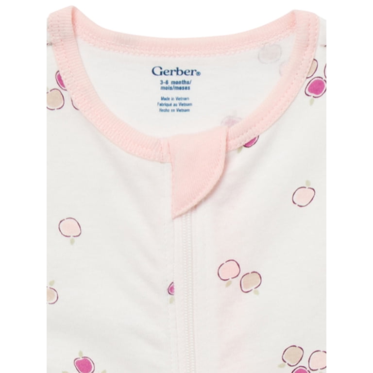 Gerber Baby Sleep N' Play 2-Way Zipper Pajamas 4-Pack photo 6