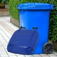 thumbnail image 3 of LOLIPPYY Commercial Trash Can Lid Replacement Plastic Outdoor Garbage Bin Lid 30L Trash Can Cover for Waste Bin Containers Dustbin Heavy-Duty Blue, 3 of 7