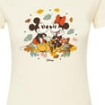 thumbnail image 3 of Disney - Mickey Minnie Leaf Pile - Juniors Fitted Graphic T-Shirt, 3 of 5