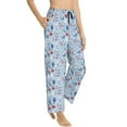 thumbnail image 2 of Naloa Animal Print Women’s Ultra-Soft Comfy Pajama Lounge Pants with Pockets & Drawstring, 2 of 8