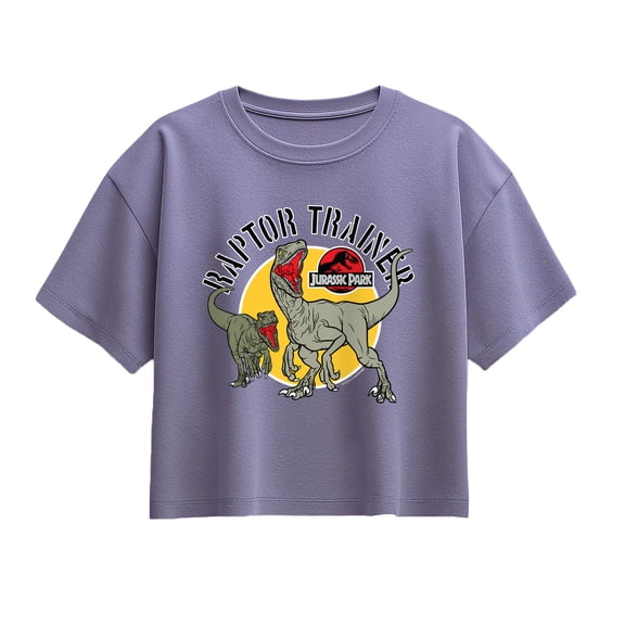 Jurassic Park - Raptor Trainer - Youth Girl Short Sleeve Boxy Tee