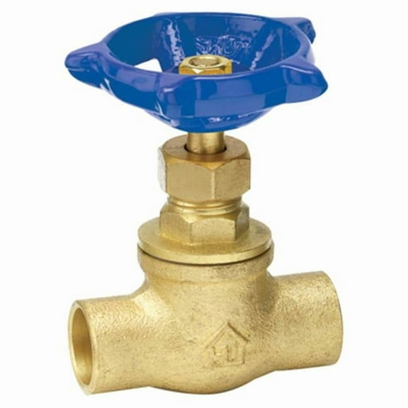 Homewerks 230-4-34-34 Copper x Copper Stop Valve- Brass - 0.75 in.