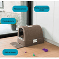 thumbnail image 3 of Keter Caja de Arena y Transportadora para Gatos, Caja Sanitaria con Filtro de Olores, Bandeja Extraíble y Puerta Frontal., 3 of 4
