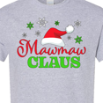 thumbnail image 4 of Inktastic Mawmaw Claus with Christmas Santa Hat and Snowflakes T-Shirt, 4 of 5